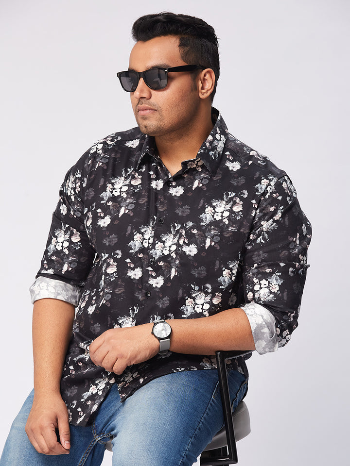 Men Occasion Printed Stretch Full Sleeve Shirts | XL-7XL