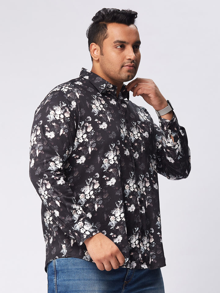 Men Occasion Printed Stretch Full Sleeve Shirts | XL-7XL
