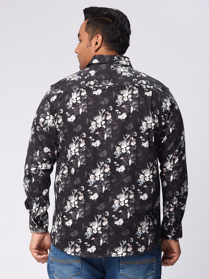 Men Occasion Printed Stretch Full Sleeve Shirts | XL-7XL