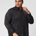 Plus Size Men Occasion Printed Stretch Full Sleeve Shirts | XL-7XL