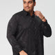 Plus Size Men Occasion Printed Stretch Full Sleeve Shirts | XL-7XL