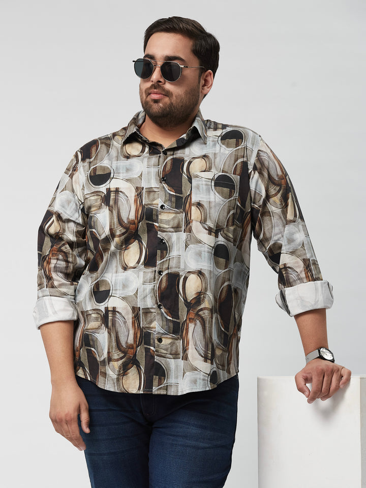 Men Occasion Printed Stretch Half Sleeve Shirts