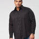 Plus Size Men Occasion Solid Stretch Full Sleeve Shirts | XL-7XL