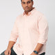 Plus Size Men Occasion Solid Stretch Full Sleeve Shirts | XL-7XL