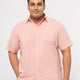 Plus size Solid Breezy Cotton Half Sleeve Shirt For Men | XL-7XL