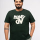 Plus size Structure Knit Graphic T-Shirt  For Men | XL-7XL