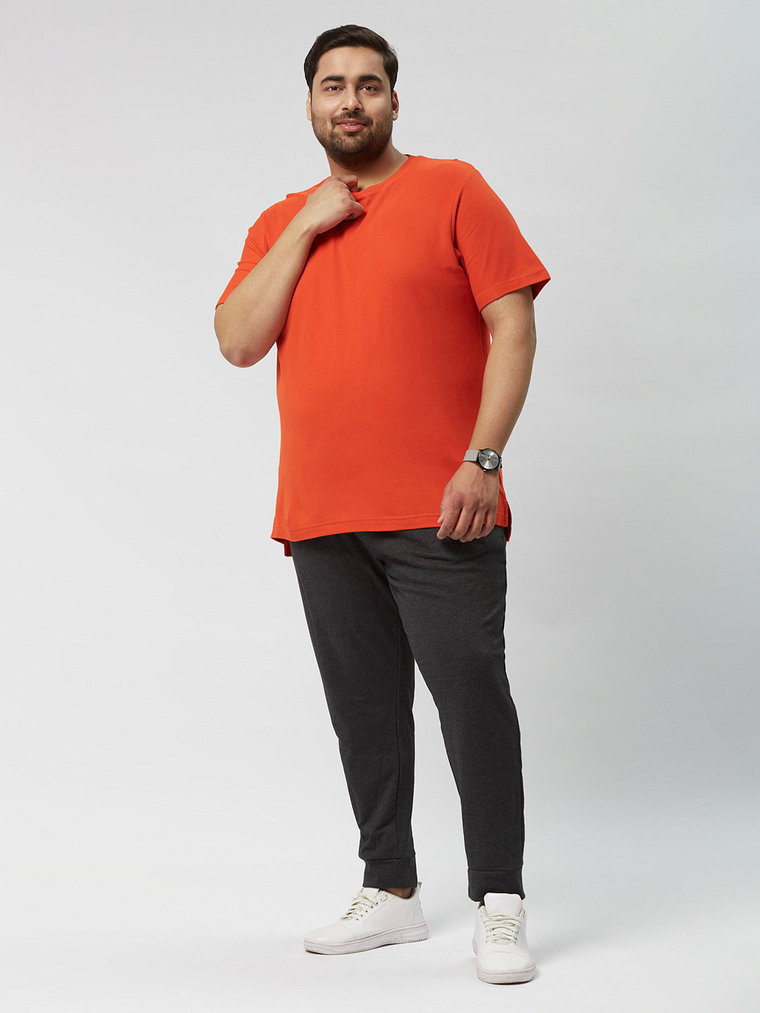 PLUS SIZE MEN STRUCTURED SOLID TEES | XL-7XL