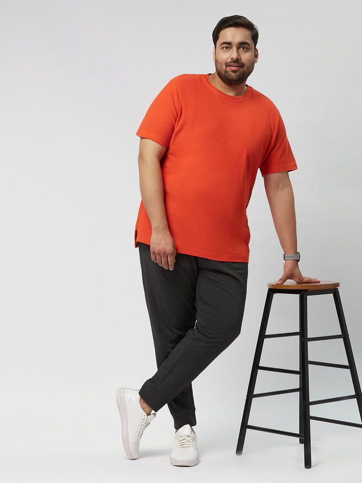 PLUS SIZE MEN STRUCTURED SOLID TEES | XL-7XL