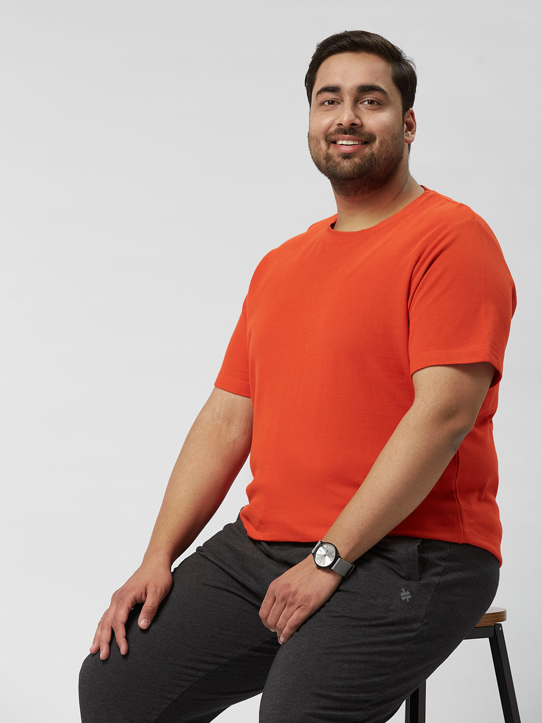 PLUS SIZE MEN STRUCTURED SOLID TEES | XL-7XL