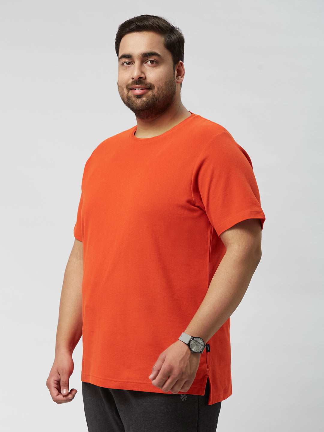PLUS SIZE MEN STRUCTURED SOLID TEES | XL-7XL