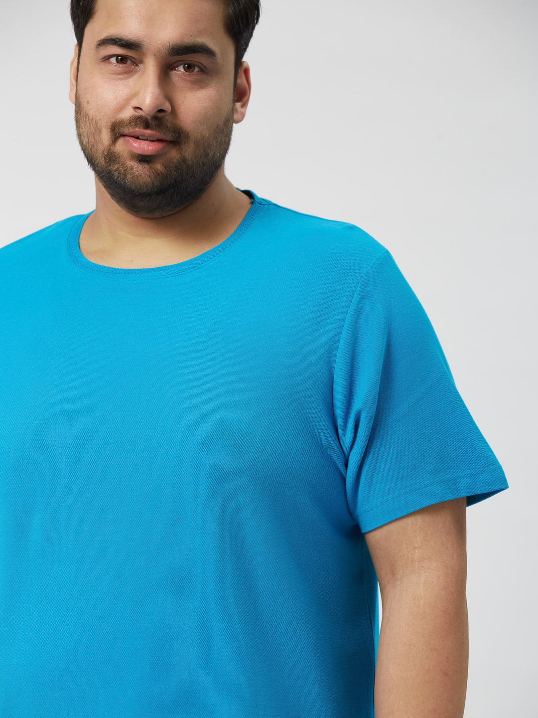 PLUS SIZE MEN STRUCTURED SOLID TEES | XL-7XL
