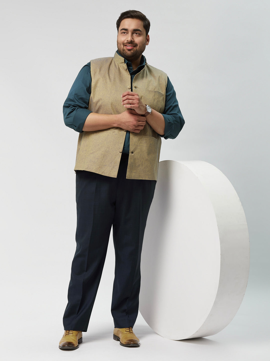 Plus Size Celebration Bandgala Waistcoat | XL-7XL