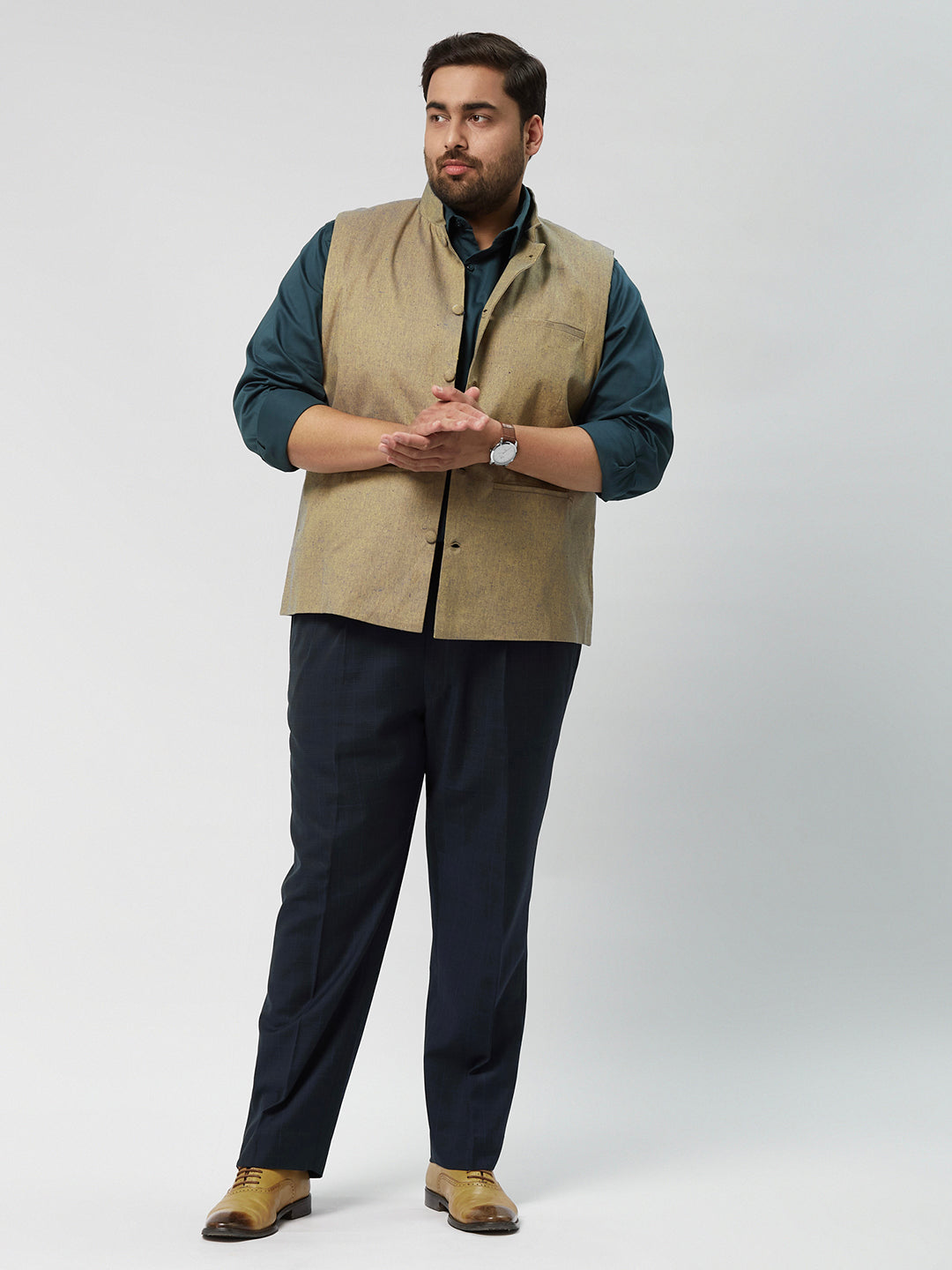 Plus Size Celebration Bandgala Waistcoat | XL-7XL