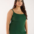 Plus Size Solid Knit Stretch Spagetti | XL-7XL