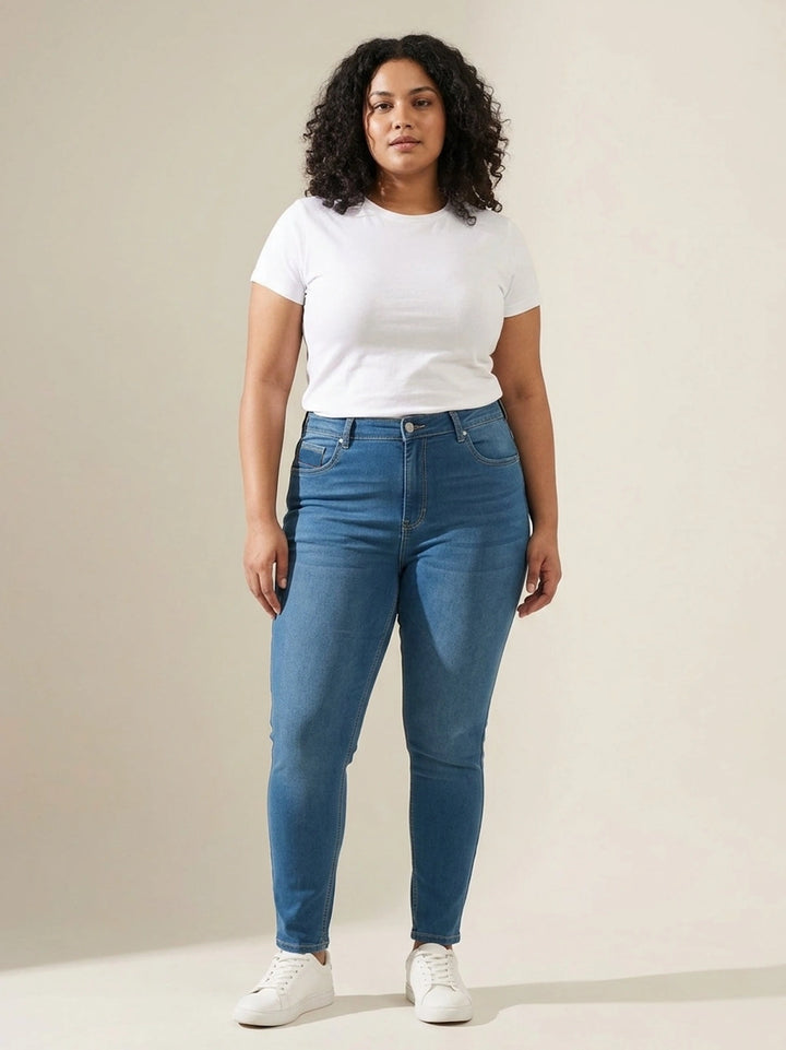 BIG HELLO - THE PLUS LIFE-Womens Denim Jeans