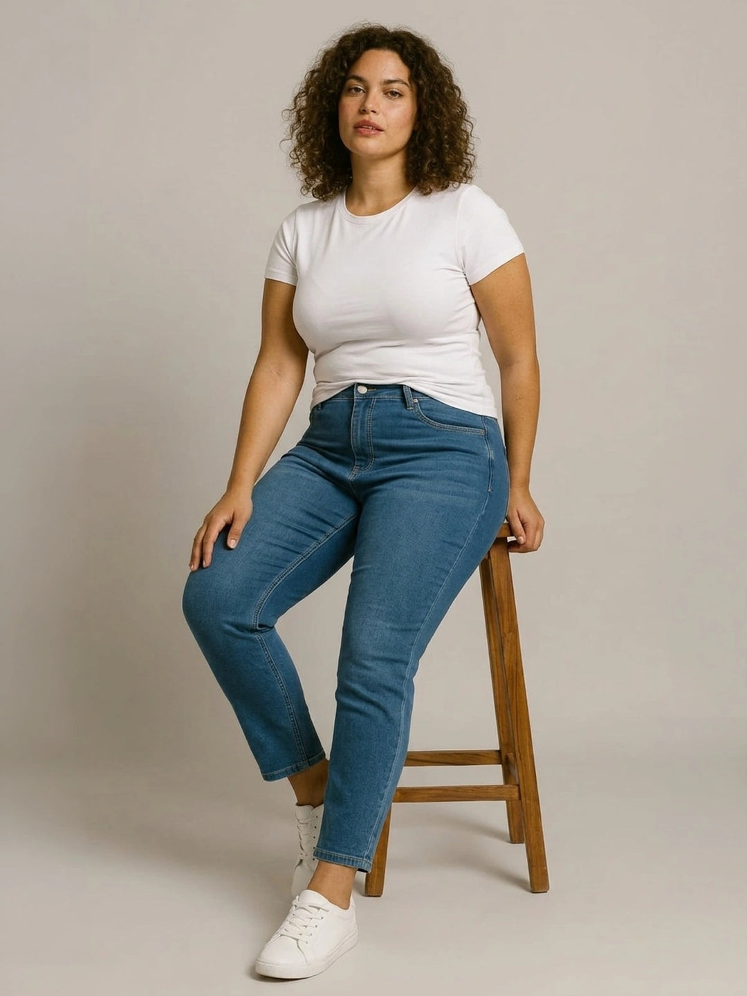 BIG HELLO - THE PLUS LIFE-Womens Denim Jeans