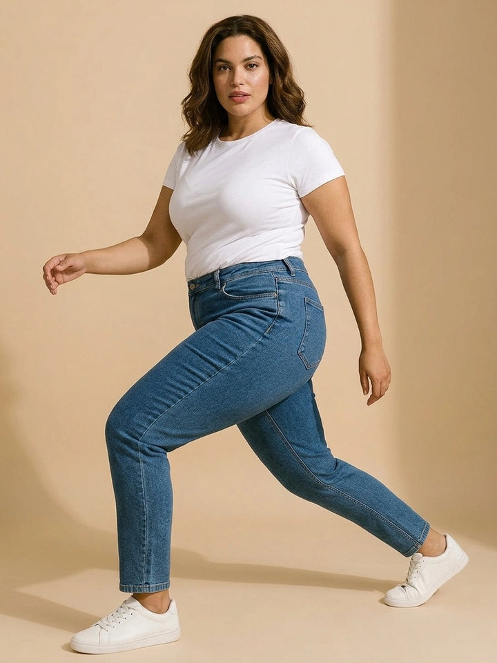 BIG HELLO - THE PLUS LIFE-Womens Denim Jeans