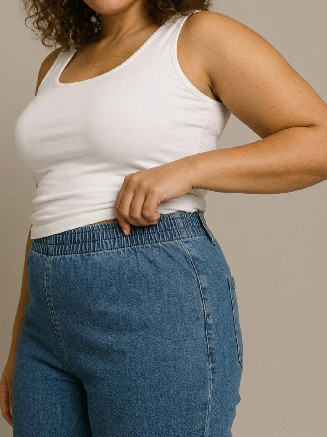 BIG HELLO - THE PLUS LIFE-Womens Denim Jeans