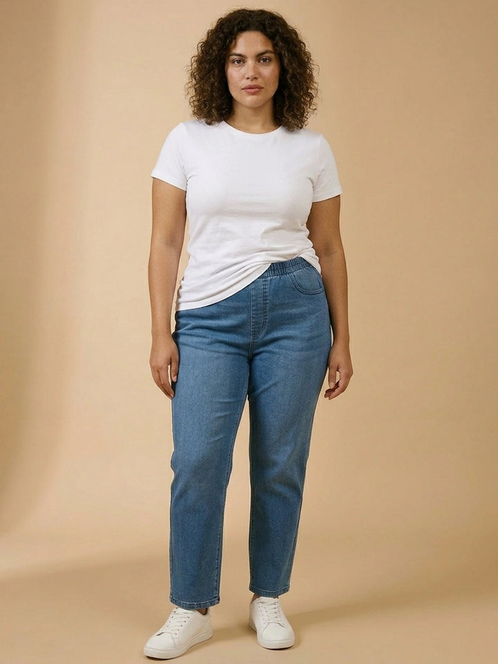 BIG HELLO - THE PLUS LIFE-Womens Denim Jeans