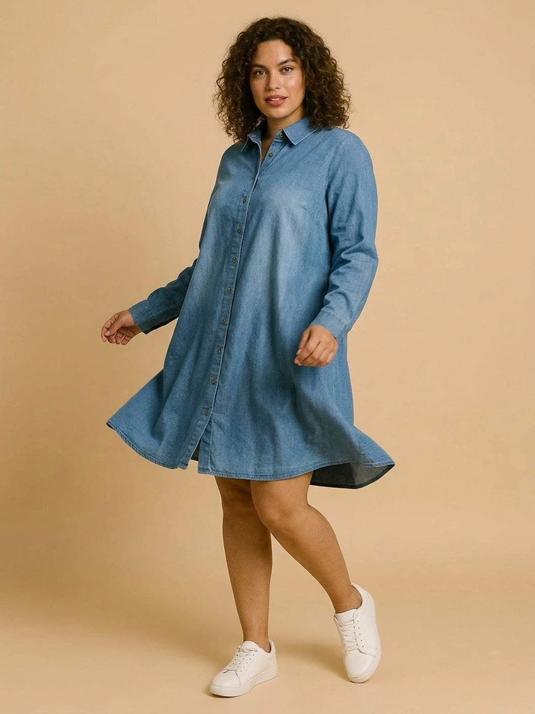 BIG HELLO - THE PLUS LIFE-Womens Dress - Denim