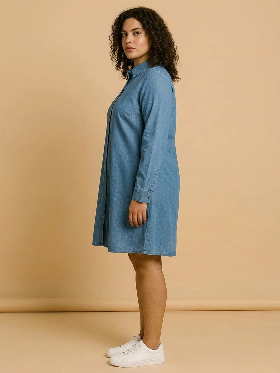 BIG HELLO - THE PLUS LIFE-Womens Dress - Denim