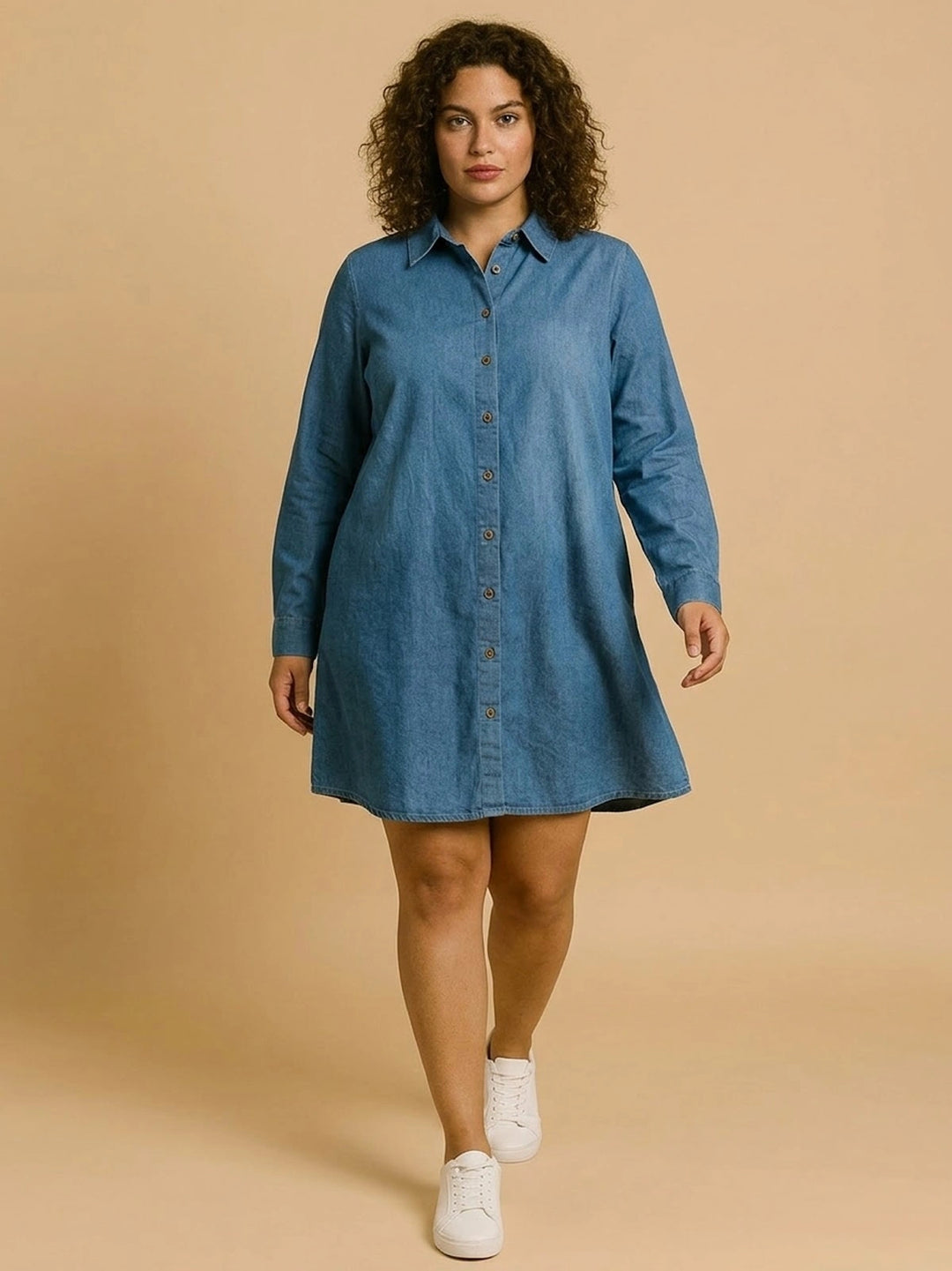 BIG HELLO - THE PLUS LIFE-Womens Dress - Denim