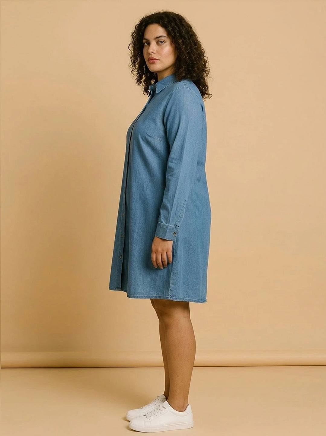 BIG HELLO - THE PLUS LIFE-Womens Dress - Denim