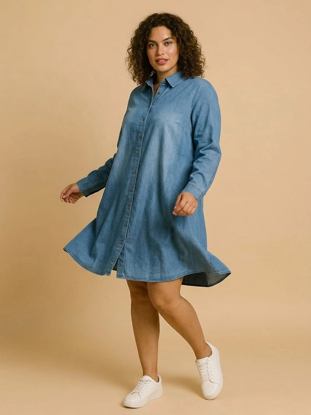 BIG HELLO - THE PLUS LIFE-Womens Dress - Denim