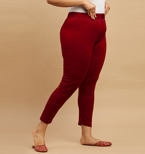 Solid Knit Stretch Leggings