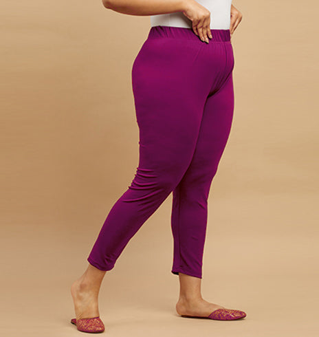 Solid Knit Stretch Leggings