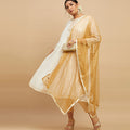 Plus Size Silk Zari Embroidered Kurta | XL-7XL