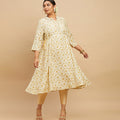 Plus Size Printed Flared Viscose Kurta | XL-7XL