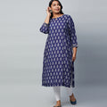 Plus Size Printed Viscose Kurta | XL-7XL