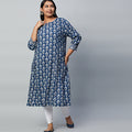 Plus Size Printed Viscose Kurta | XL-7XL