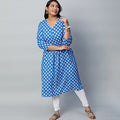 Plus Size Printed Rayon Kurta | XL-7XL