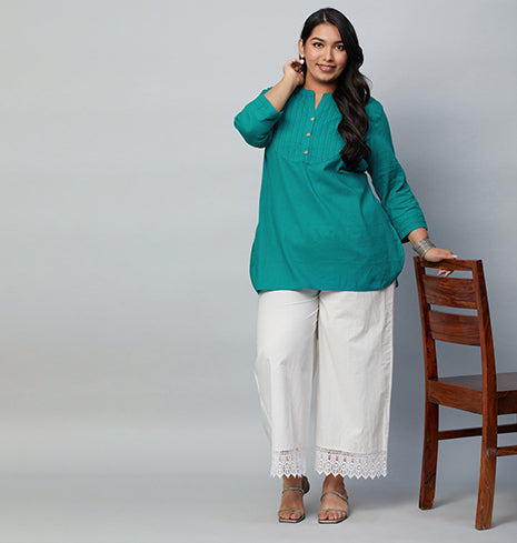 Solid Slub Kurti