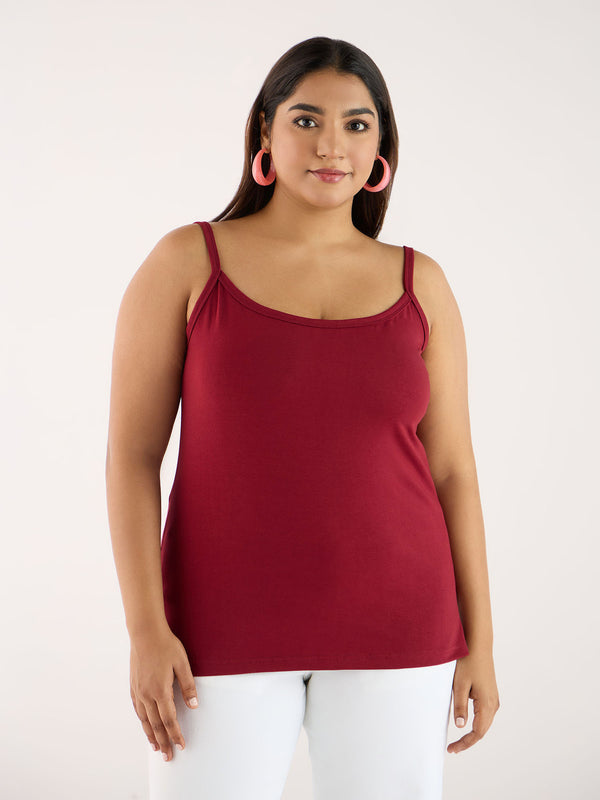 Plus Size Solid Knit Stretch Spagetti | XL-7XL