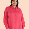 Coral Pink Womens Shirt | XL-7XL