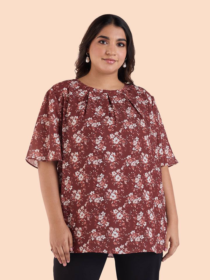 Floral Bunch Printed Top