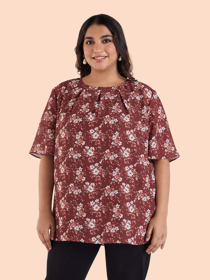 Floral Bunch Printed Top