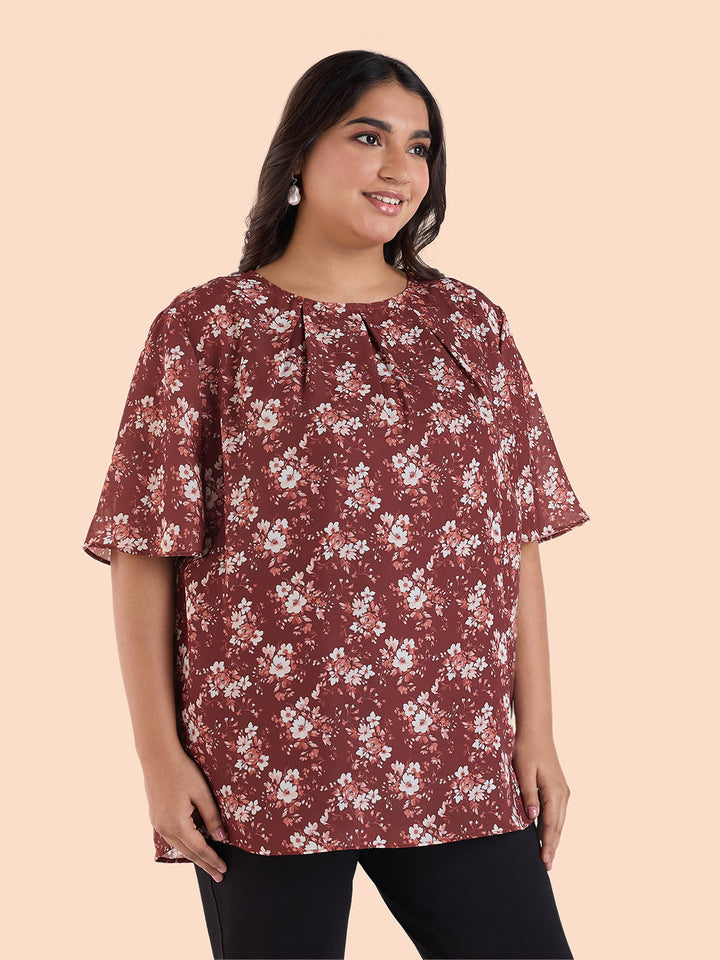 Floral Bunch Printed Top