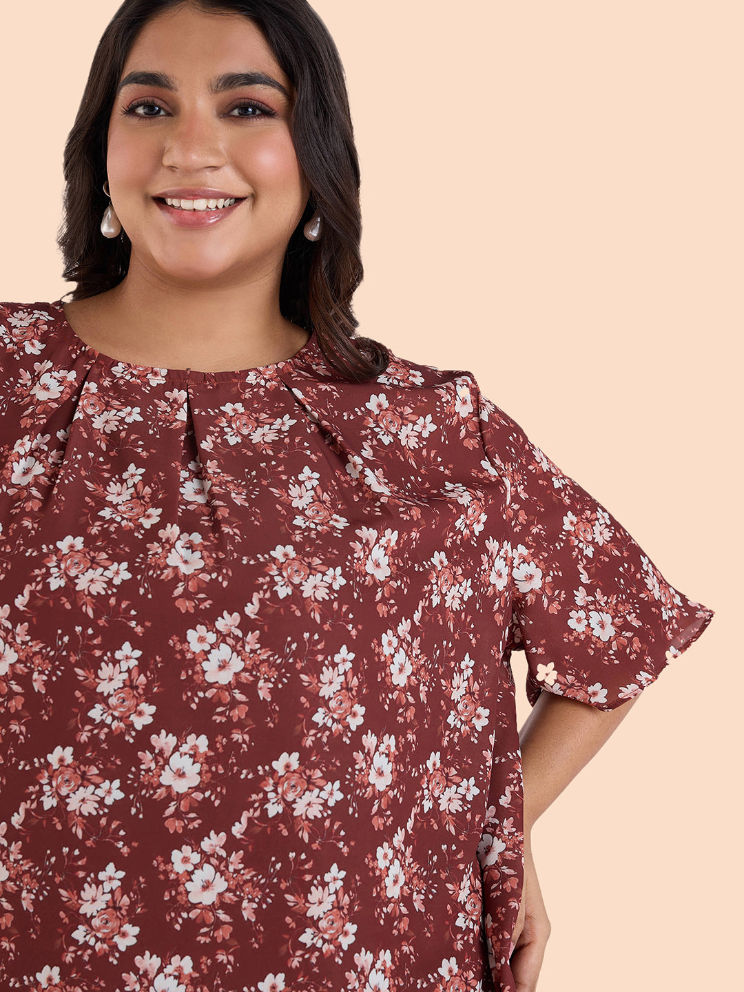 Floral Bunch Printed Top