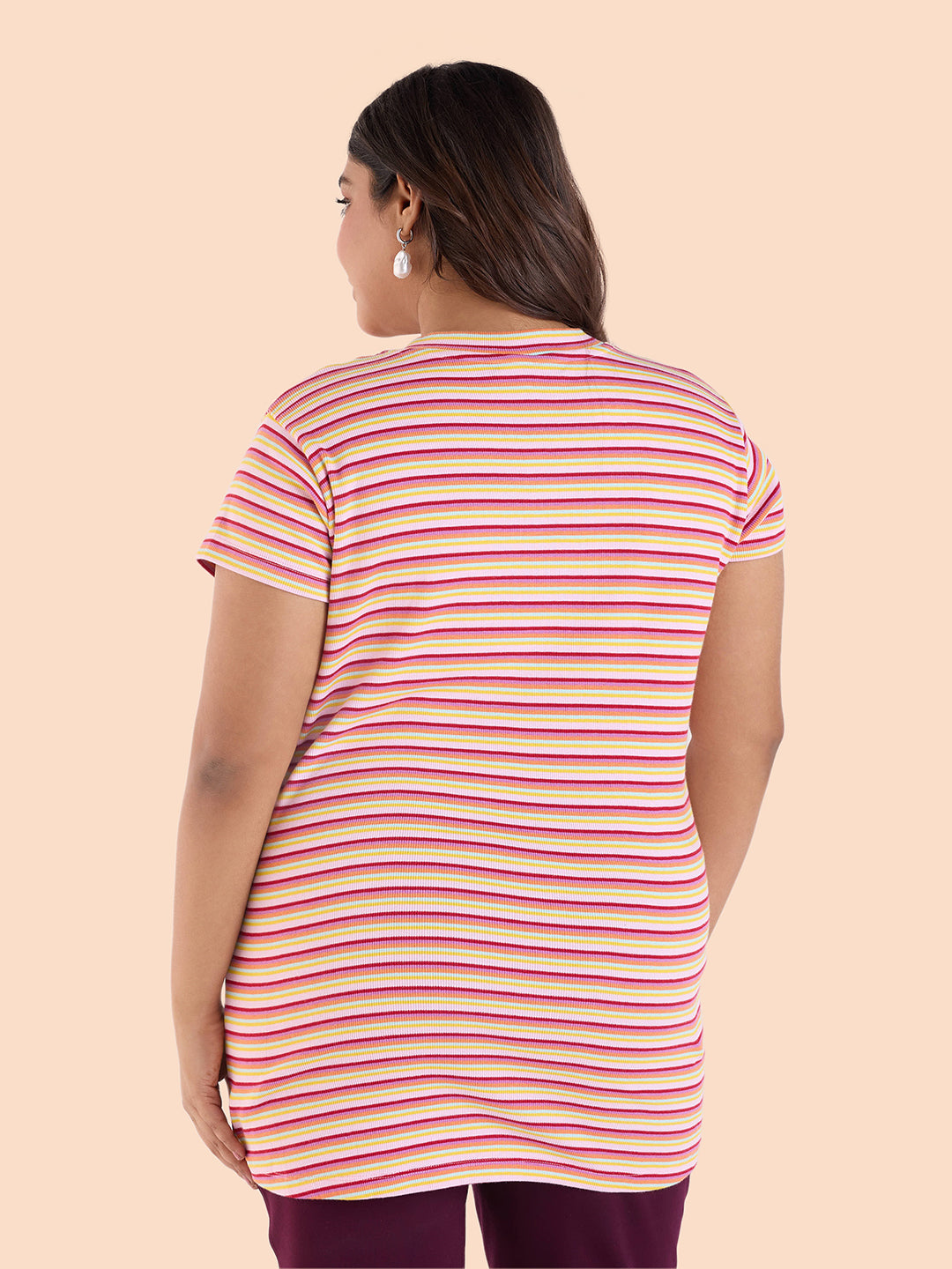 Stripe Stretch T-Shirt