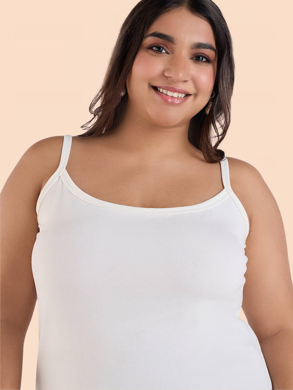 Plus Size Solid Knit Stretch Spagetti | XL-7XL