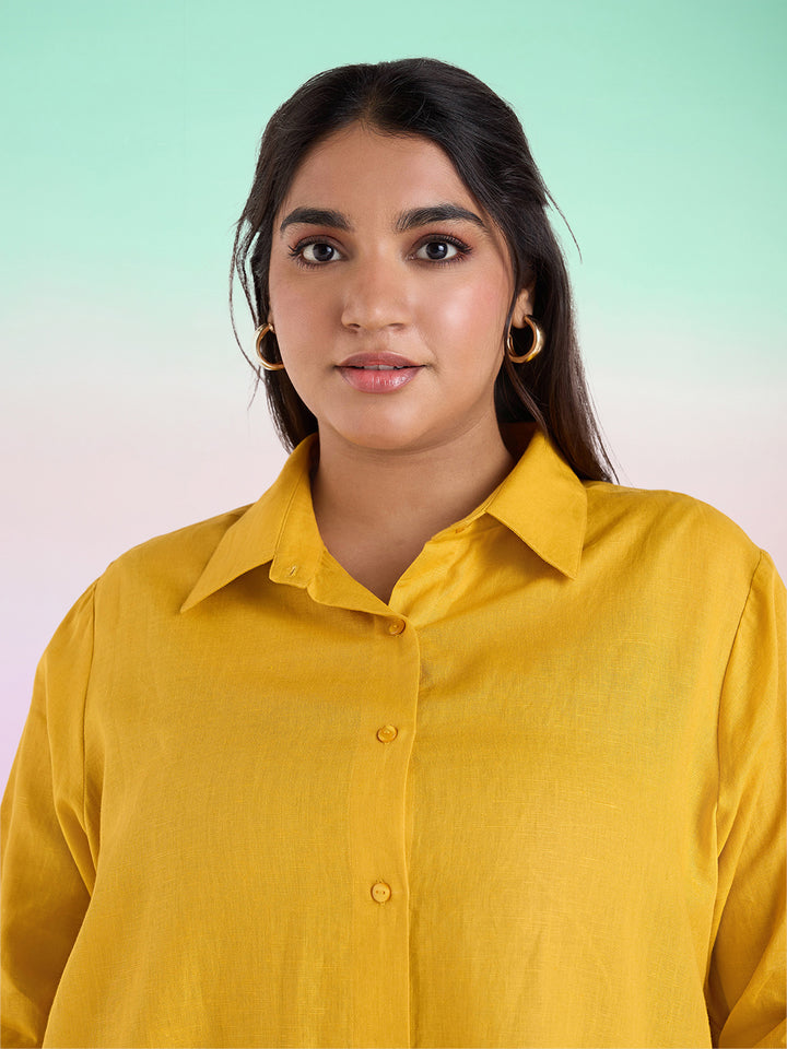 Mustard Yellow Womens Shirt