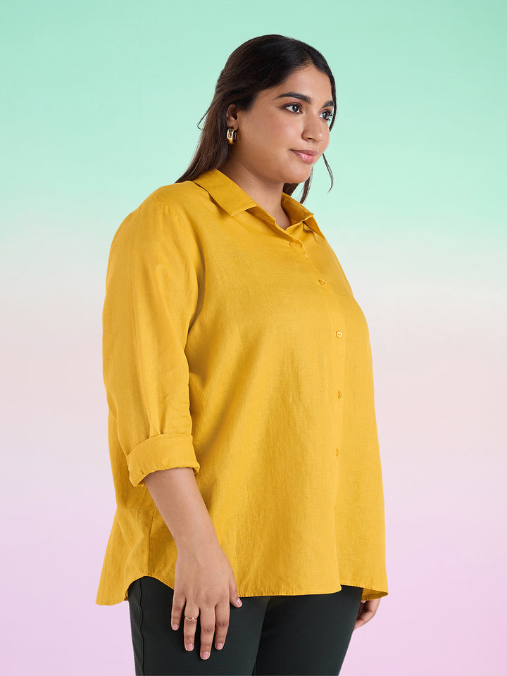 Mustard Yellow Womens Shirt