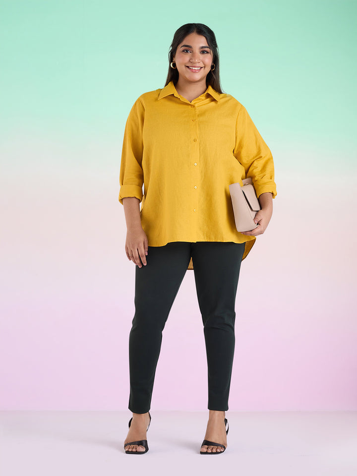 Mustard Yellow Womens Shirt