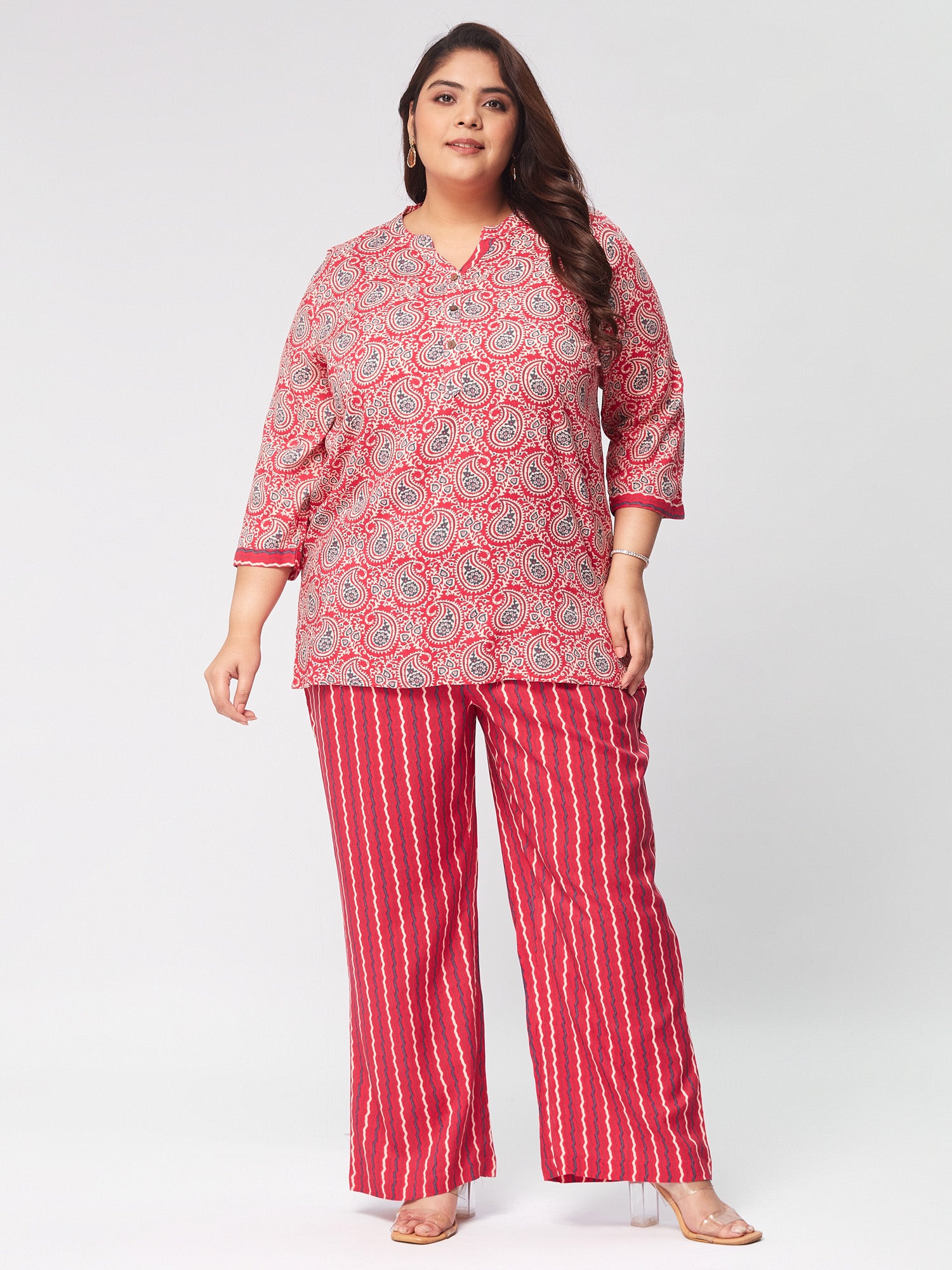 さ*e様 50s cottonwhipcord Get Plus Size Plus Size COMFORT COORD SET | XL-7XL for WOMEN