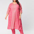 Plus Size Women's printed kurta set | XL-7XL