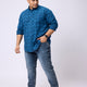 Plus Size PRINTED FLORAL FULL SLEEVE SHIRT | XL-7XL